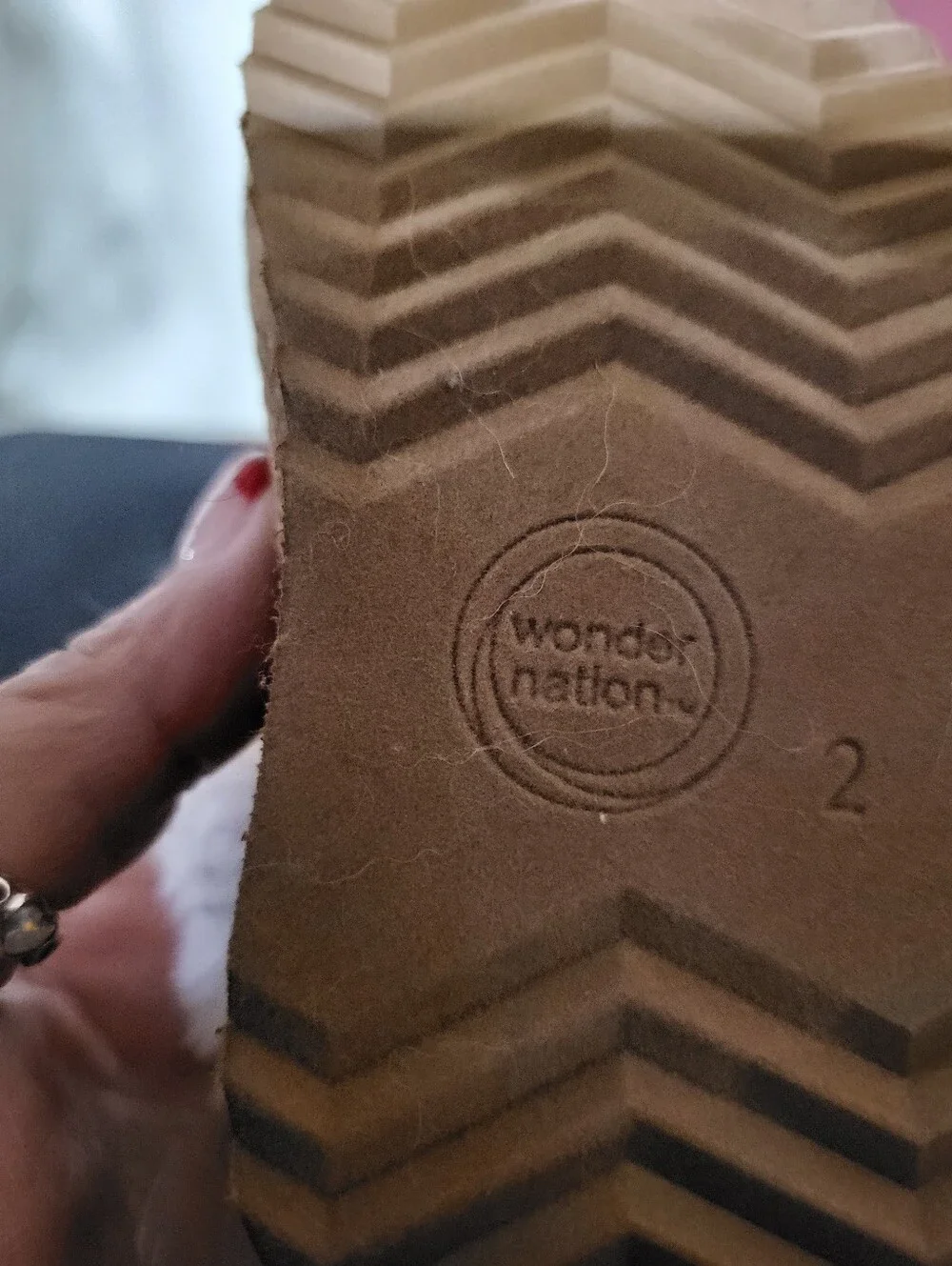 BABY WONDER NATION FURRY BOOTS SZ 2